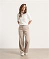 Cambio Leinenmischung Hose weitem Bein Streifen Mira