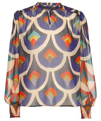 Caroline Biss Bluse aus Voile mehrfarbig