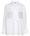 Caroline Biss Bluse mit Schleife und Nieten