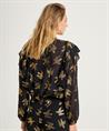 Caroline Biss Bluse Rüsche Schwalbe Print