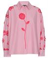 Caroline Biss Bluse Streifen-Stickerei