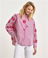 Caroline Biss Bluse Streifen-Stickerei