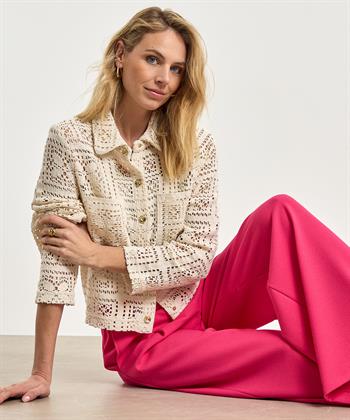 Caroline Biss durchbrochene Jacke