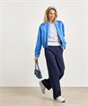Caroline Biss durchbrochener Pullover Blattmuster