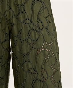 Caroline Biss Hose mit weitem Bein Stickerei