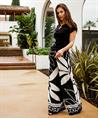Caroline Biss Hose weitem Bein Blatt