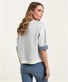 Caroline Biss Jacquard-Pullover Blume