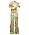 Caroline Biss Jumpsuit Gürtel und Blumendruck