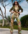 Caroline Biss Jumpsuit Gürtel und Blumendruck