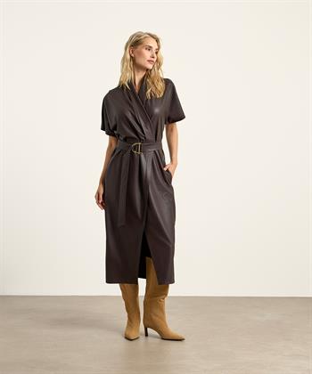 Caroline Biss Kleid veganem Leder