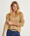 Caroline Biss Offener Strickpullover Lurex-Pailletten