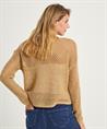 Caroline Biss Offener Strickpullover Lurex-Pailletten