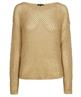 Caroline Biss Offener Strickpullover Lurex-Pailletten