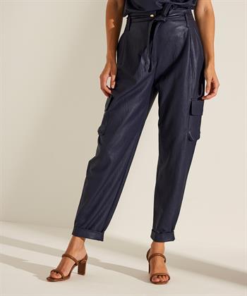 Caroline Biss Paperbag Cargohose veganes Leder