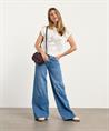 Caroline Biss Pullover offenem Strick Blumen