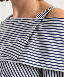 Caroline Biss schulterfreie Bluse streifen