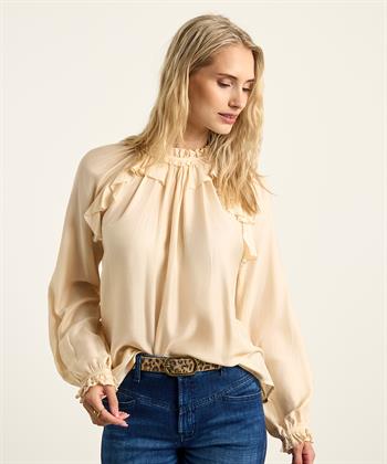 Caroline Biss Seidenmischung Bluse Rüschen