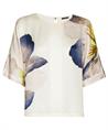 Caroline Biss seidige Bluse große Blume