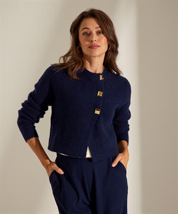 Caroline Biss Strickjacke mit asymmetrischen Knöpfen