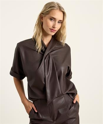 Caroline Biss Vegane Lederhose weitem Bein