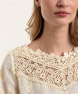 Caroline Biss Weithalsbluse Spitze