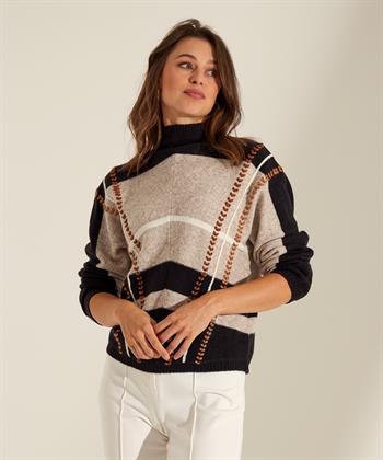 Caroline Biss zweifarbiger Pullover