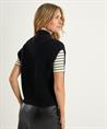 Caroline Biss ärmellose Strickjacke mit Reißverschluss