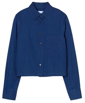 CLOSED korte spijker blouse