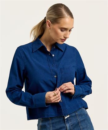 CLOSED korte spijker blouse