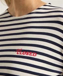 CLOSED Shirt gestreift mit Logodruck