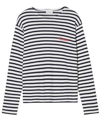 CLOSED shirt strepen logoprint