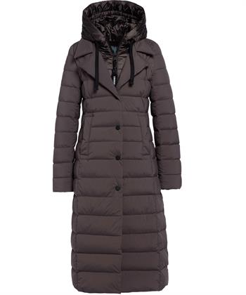 Creenstone Daunenjacke lang mit eingesetzter Kapuze