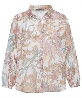 Emotions Baumwollbluse aus Voile Blume