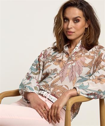 Emotions Baumwollbluse aus Voile Blume