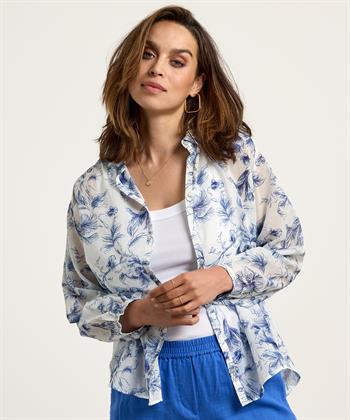 Emotions Baumwollbluse aus Voile Blume