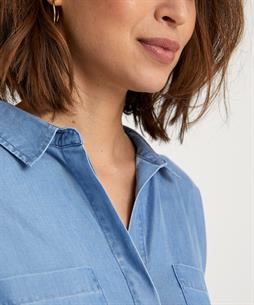 Emotions weiche Denim Bluse mit Button