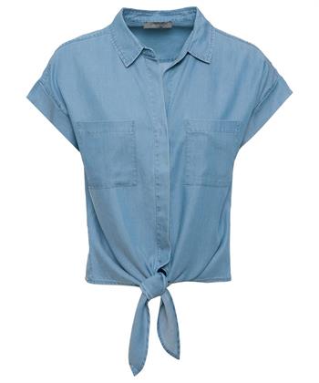 Emotions weiche Denim Bluse mit Button