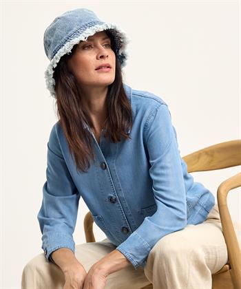 Emotions weichem Denim Blusenjacke
