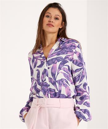 Fabienne Chapot Bluse Blattdruck Liv