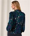 Fabienne Chapot Bluse mit Blumendruck Lurex Philo