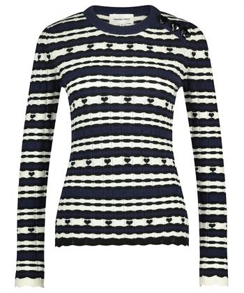 Fabienne Chapot Pullover aus Wollmischung Herzen Banda