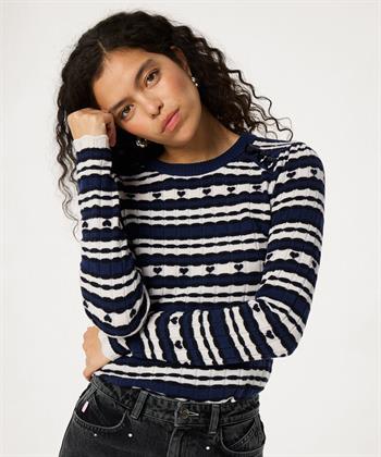 Fabienne Chapot Pullover aus Wollmischung Herzen Banda