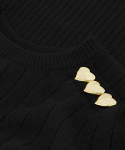 Fabienne Chapot Pullover aus Wollmischung Knopfleiste Banda
