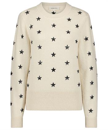 Fabienne Chapot Pullover aus Wollmischung Pailettes Sterne Rocket