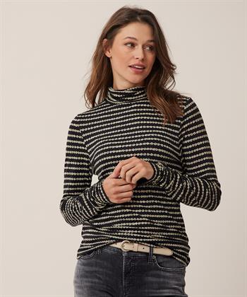 Fabienne Chapot Rollkragenshirt floral Jade