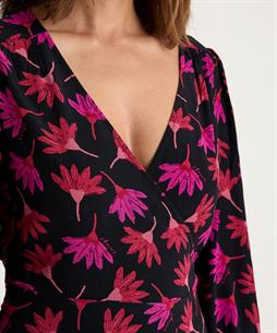 Fabienne Chapot überlappendes Kleid mit Blumendruck Nia