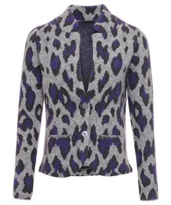 Giulia e Tu Blazer Strickjacke Jacquard Tier