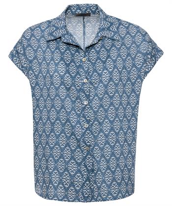 Giulia e Tu Bluse Denim Ornament Druck
