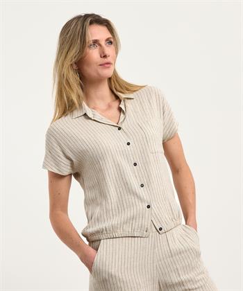 Giulia e Tu Bluse Leinenmischung gestreift