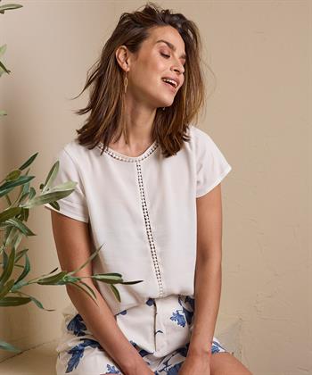 Giulia e Tu Bluse mit Zierband